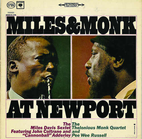 MILES DAVIS - Miles Davis / Thelonious Monk : Miles & Monk at Newport cover 