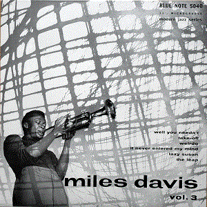 MILES DAVIS - Miles Davis, Vol. 3 cover 