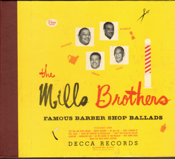 THE MILLS BROTHERS - Famous Barber Shop Ballads, Volume One cover 