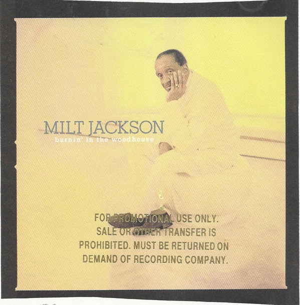 MILT JACKSON - Burnin In The Woodhouse cover 