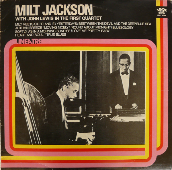 MILT JACKSON - Milt Jackson With John Lewis : In The First Quartet cover 