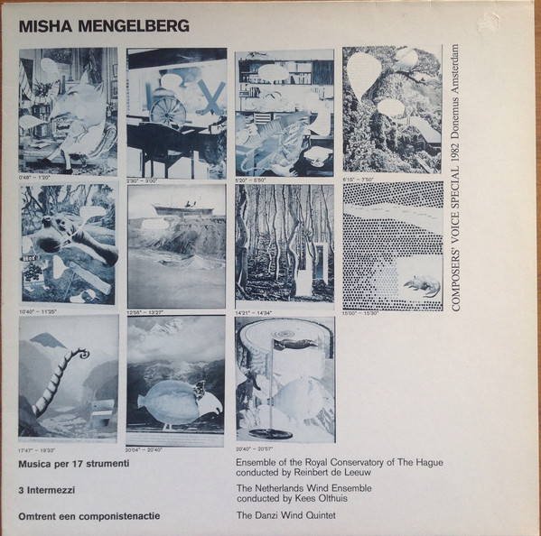 MISHA MENGELBERG - Musica Per 17 Instrumenti / 3 Intermezzi / Omtrent Een Componistenactie cover 