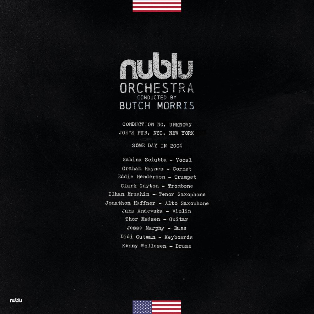 NUBLU ORCHESTRA CONDUCTED BY BUTCH MORRIS - Live at Joes Pub NYC cover 