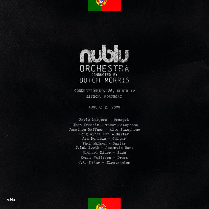 NUBLU ORCHESTRA CONDUCTED BY BUTCH MORRIS - Live in Lisbon cover 