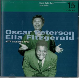OSCAR PETERSON - Oscar Peterson, Ella Fitzgerald, JATP : Lausanne 1953 cover 