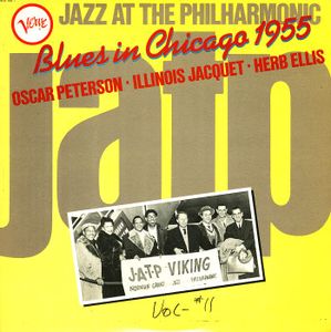 OSCAR PETERSON - Oscar Peterson - Illinois Jacquet - Herb Ellis : Blues In Chicago 1955 cover 
