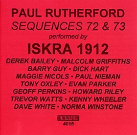 PAUL RUTHERFORD - Sequences 72 & 73 cover 