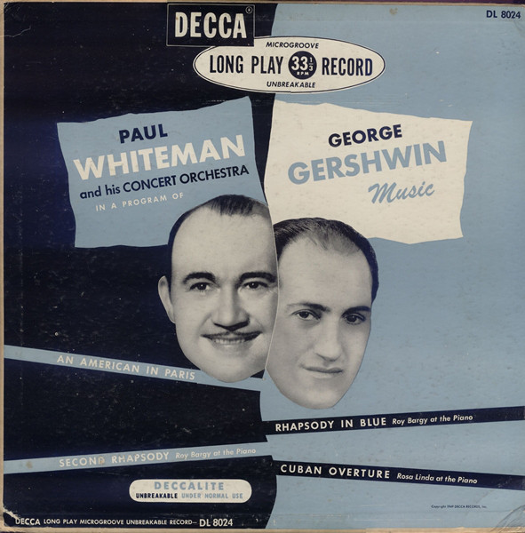 PAUL WHITEMAN - In A Program Of George Gershwin Music cover 