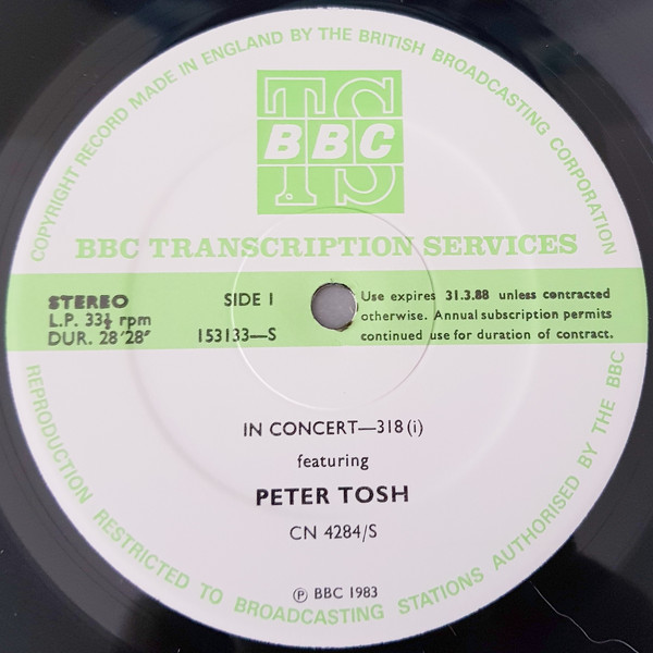 PETER TOSH - In Concert-318 cover 