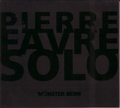 PIERRE FAVRE - Solo cover 