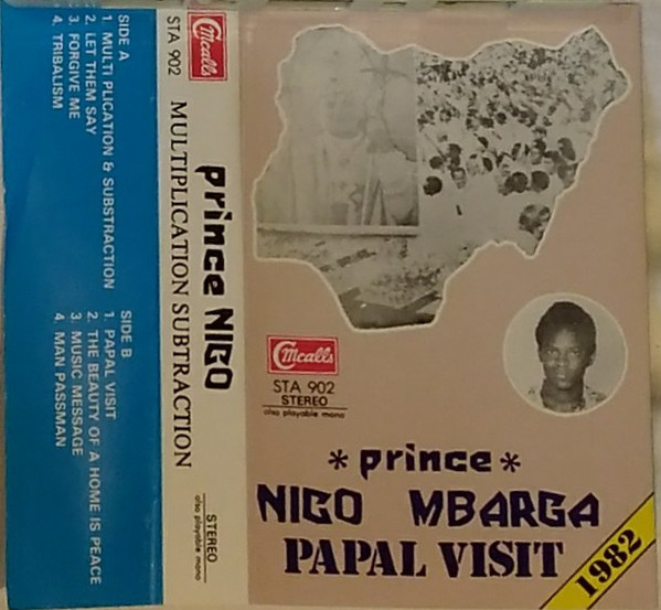 PRINCE NICO MBARGA - Papal Visit cover 