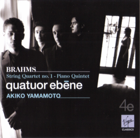 QUATUOR EBÈNE - Brahms - Quatuor Ebène / Akiko Yamamoto : String Quartet No. 1 / Piano Quintet cover 