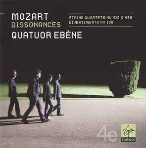 QUATUOR EBÈNE - Mozart ‎– Dissonances cover 