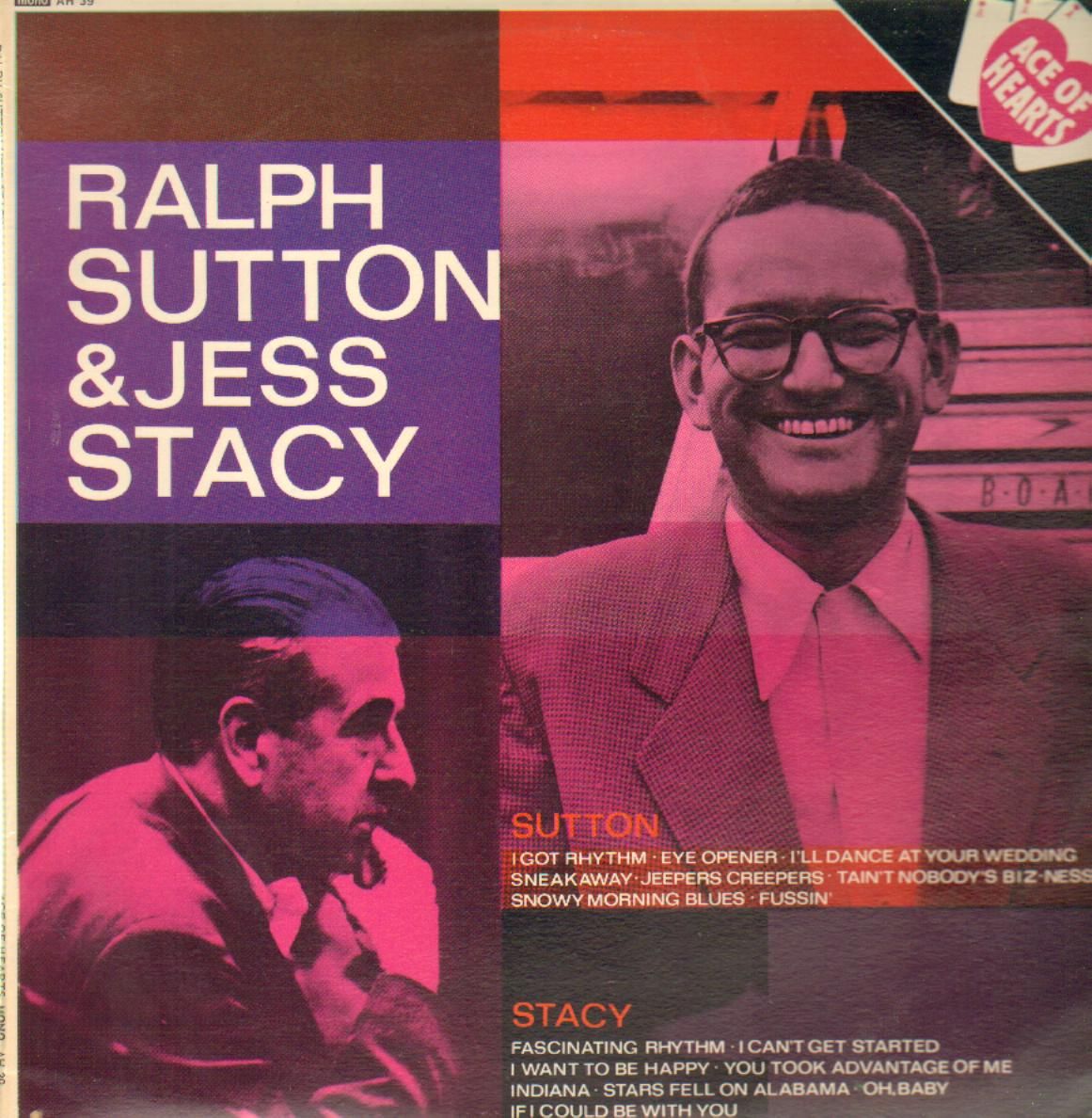 RALPH SUTTON - Ralph Sutton & Jess Stacy : Piano Solos cover 