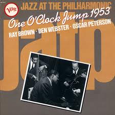 RAY BROWN - Ray Brown, Ben Webster, Oscar Peterson : One O'Clock Jump 1953 cover 