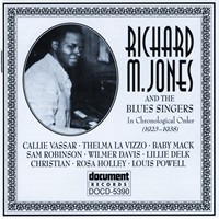 RICHARD M JONES - Richard M. Jones & The Blues Singers 1923-1938 cover 