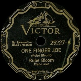RUBE BLOOM - One Finger Joe / Aunt Jemima's Birthday cover 