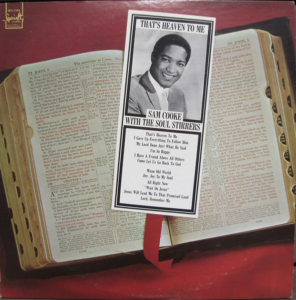 SAM COOKE - Sam Cooke With The Soul Stirrers : That's Heaven To Me cover 