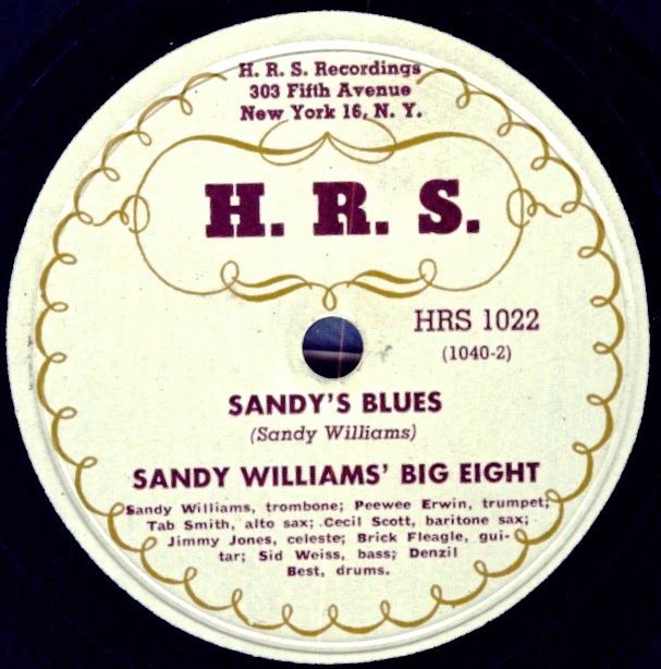 SANDY WILLIAMS - Sandy's Blues / Tea For Me cover 