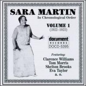 SARA MARTIN - In Chronological Order, vol. 1 (1922-1923) cover 
