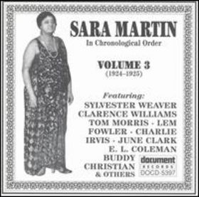 SARA MARTIN - In Chronological Order, Volume 3 (1924-1925) cover 