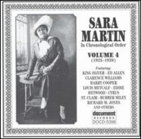 SARA MARTIN - In Chronological Order, Volume 4 (1925-1928) cover 