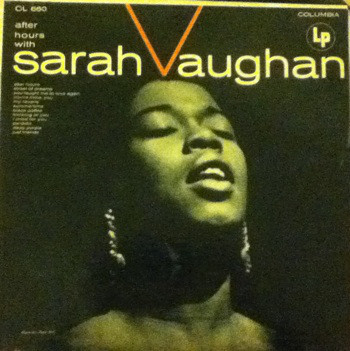 SARAH VAUGHAN - After Hours With Sarah Vaughan cover 