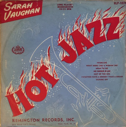 SARAH VAUGHAN - Hot Jazz cover 