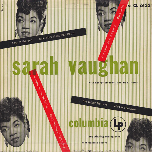 SARAH VAUGHAN - Sarah Vaughan With George Treadwell And His All Stars cover 