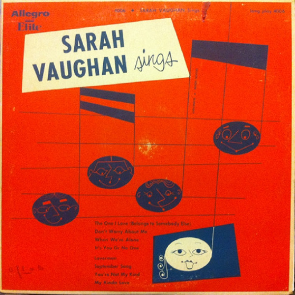 SARAH VAUGHAN - Sings cover 