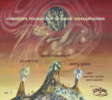 SCOTT ROBINSON - Creative Music for 3 Bass Saxophones cover 