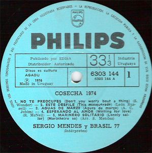 SÉRGIO MENDES - Sérgio Mendes & Brasil '77 : Cosecha 1974 cover 