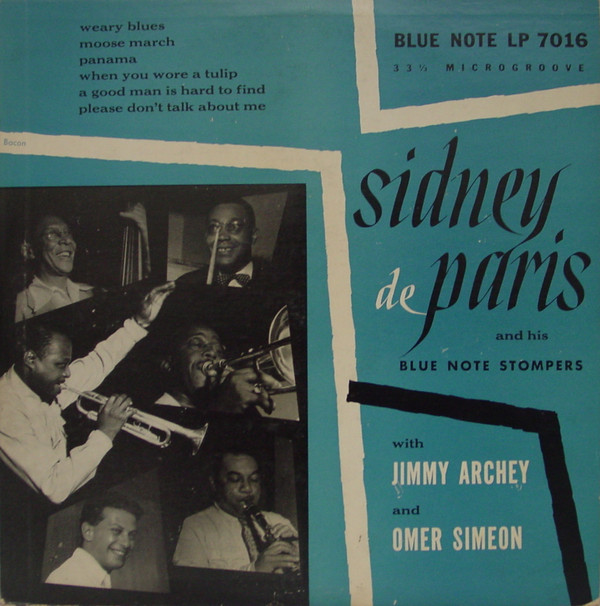 SIDNEY DE PARIS - Sidney Deparis & His Blue Note Stompers cover 