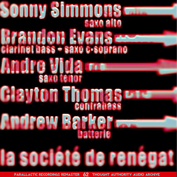 SONNY SIMMONS - La Société de Renégat EP cover 