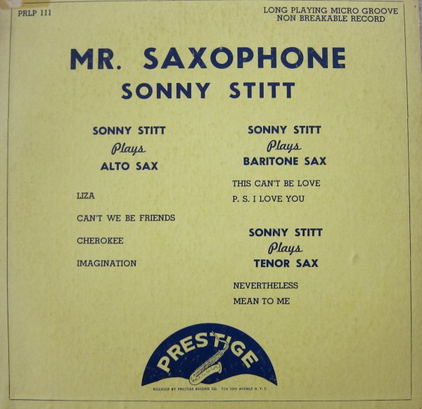 SONNY STITT - Mr. Saxophone cover 