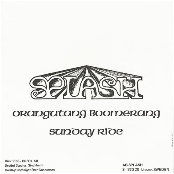 SPLASH - Orangutang Boomerang / Sunday Ride cover 