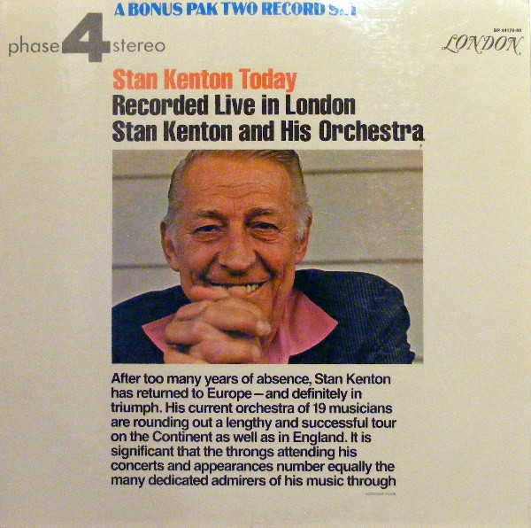 STAN KENTON - Stan Kenton Today : Recorded Live In London cover 