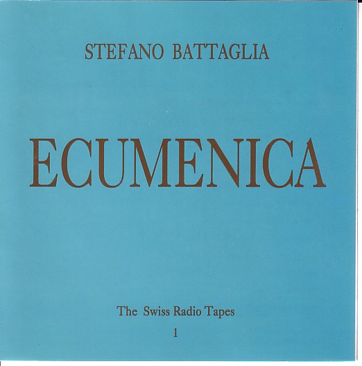 STEFANO BATTAGLIA - Ecumenica cover 