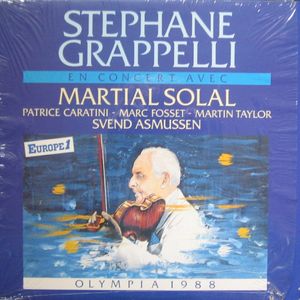 STÉPHANE GRAPPELLI - En Concert Avec Martial Solal ‎– Olympia 1988 cover 