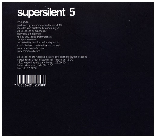 SUPERSILENT - 5 cover 