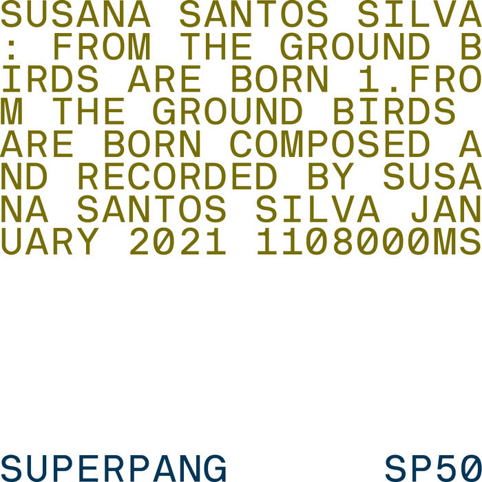 SUSANA SANTOS SILVA - From The Ground Birds Are Born cover 