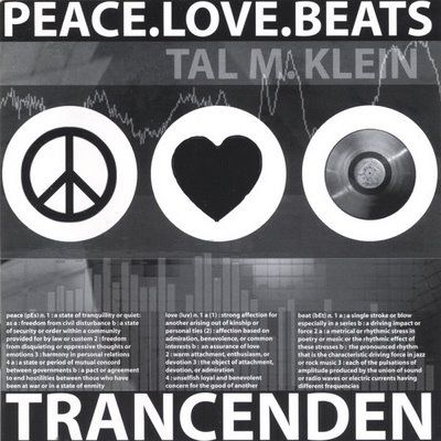 TAL M. KLEIN - Trancenden ‎: Peace Love Beats cover 