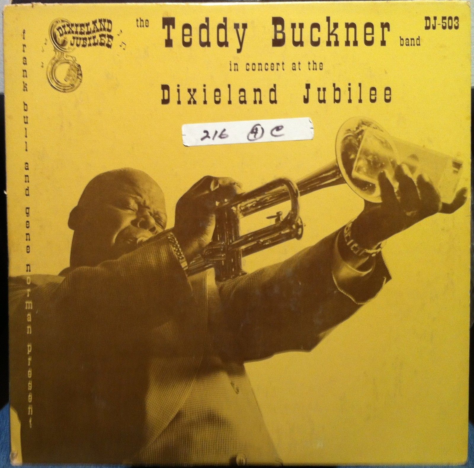TEDDY BUCKNER - In Concert at the Dixieland Jubilee cover 