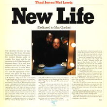 THAD JONES / MEL LEWIS ORCHESTRA - New Life cover 