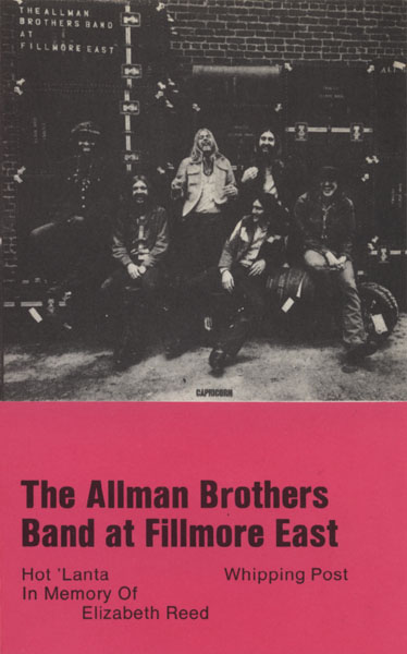 THE ALLMAN BROTHERS BAND - The Allman Brothers Band At Fillmore East · Vol. II cover 