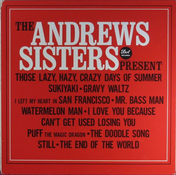 THE ANDREWS SISTERS - The Andrews Sisters Present cover 