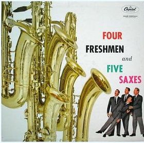 THE FOUR FRESHMEN - 4 Freshmen and 5 Saxes cover 