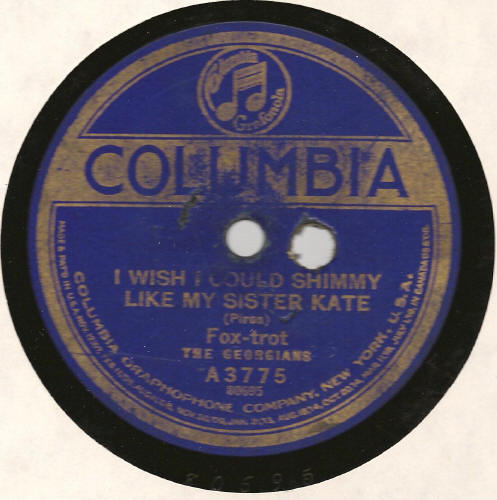 THE GEORGIANS - I Wish I Could Shimmy Like My Sister Kate / Chicago (That Toddling Town) cover 