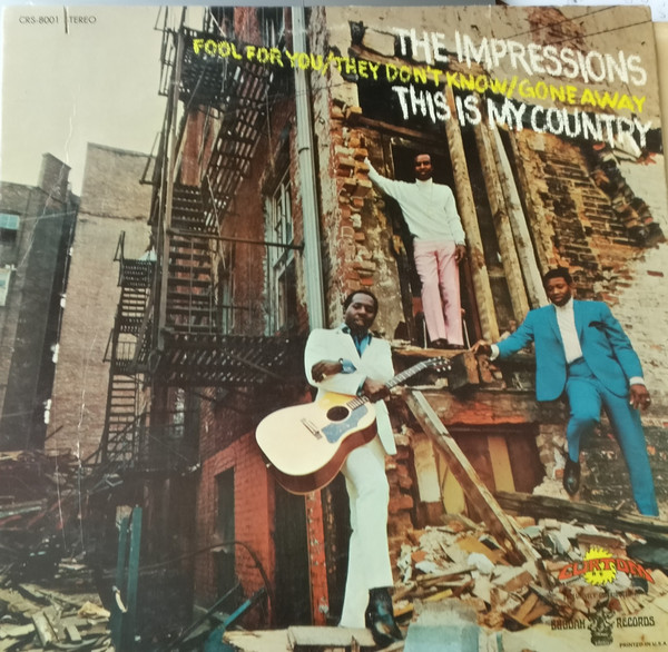 THE IMPRESSIONS - This Is My Country cover 