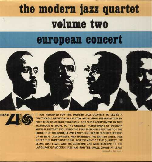 THE MODERN JAZZ QUARTET - European Concert Vol. 2 cover 